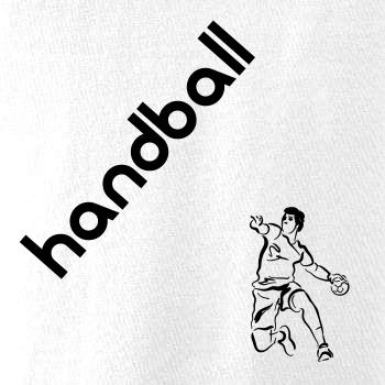 Handball nápis šikmo