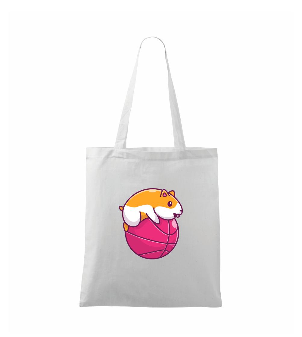 Tričká so zvieratami - Škrečok basketbalista - Taška bavlnená
