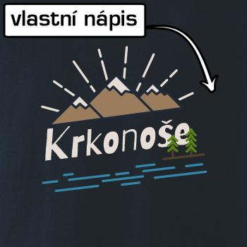 Kreslené hory - vlastné nápis
