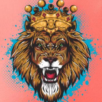 Lev kreslený s korunou