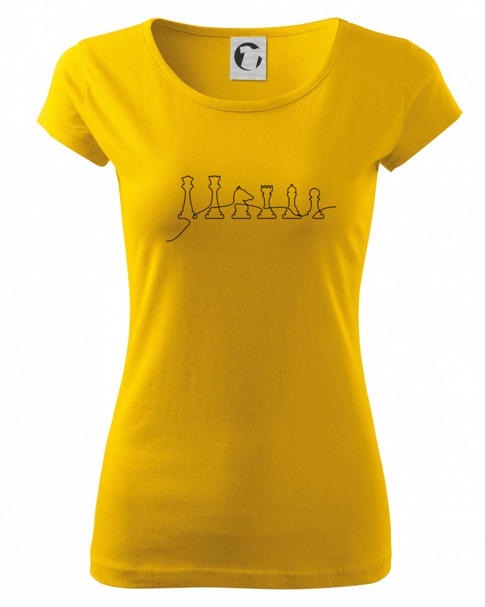 Šachové figúrky v rade - obrys Šachové figúrky v rade - obrys