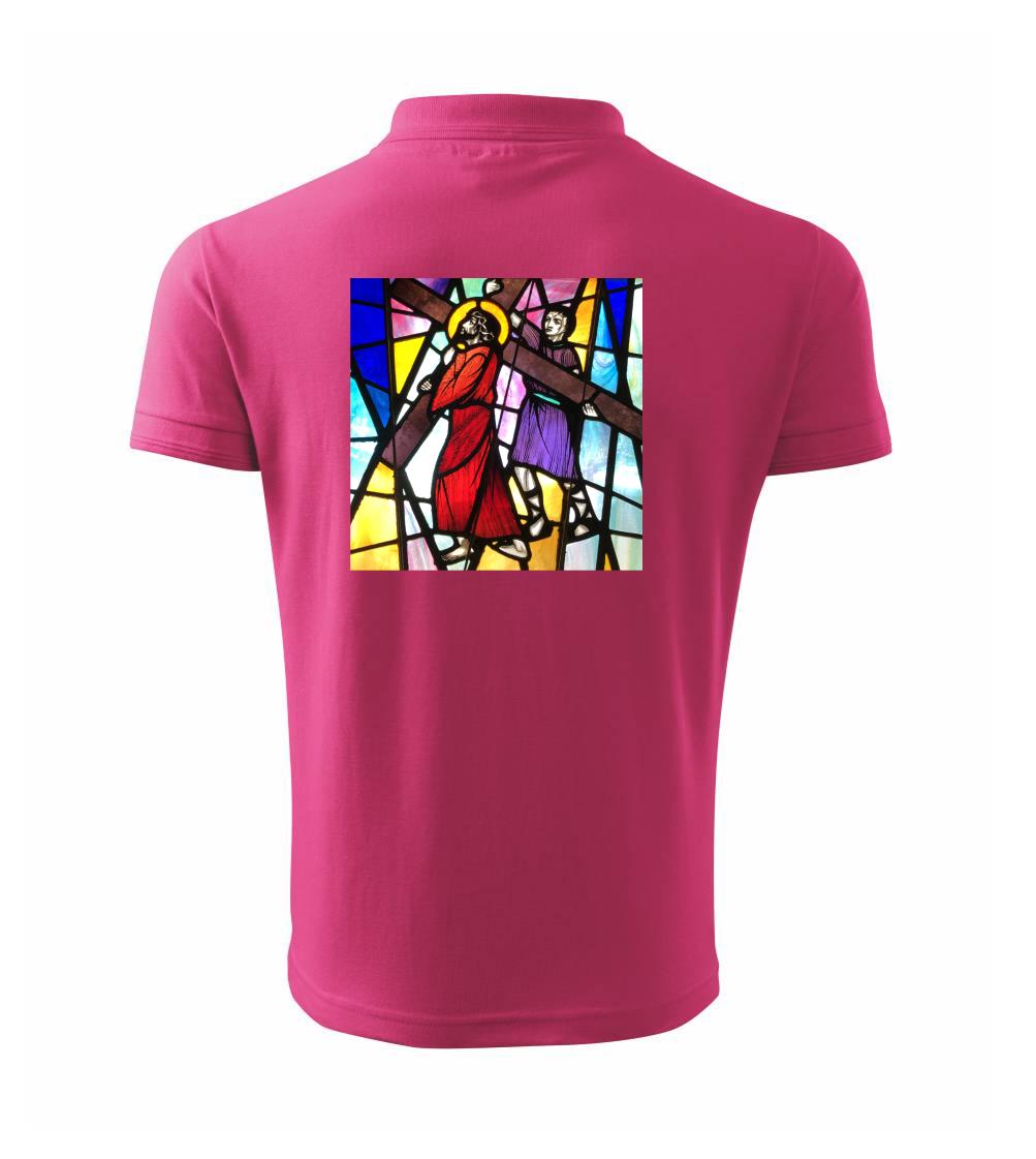 Vitráž - Ježiš a kríž Vitráž - Ježiš a kríž