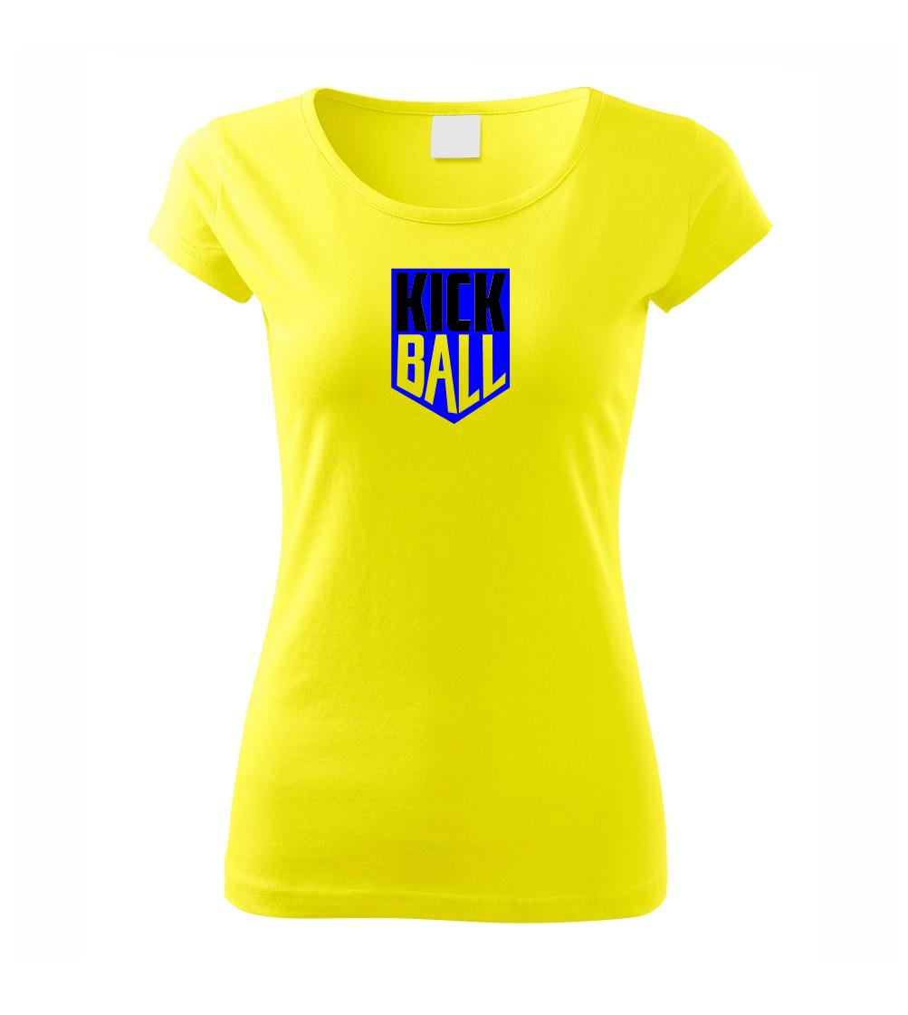 Tričká na nohejbal - Kickball - štítok - Dámske tričko Pure