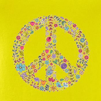 Peace symbol lístočky