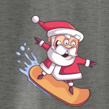Santa jazdiaci na snowboarde