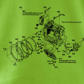 Nákres uzávierka starý fotoaparát