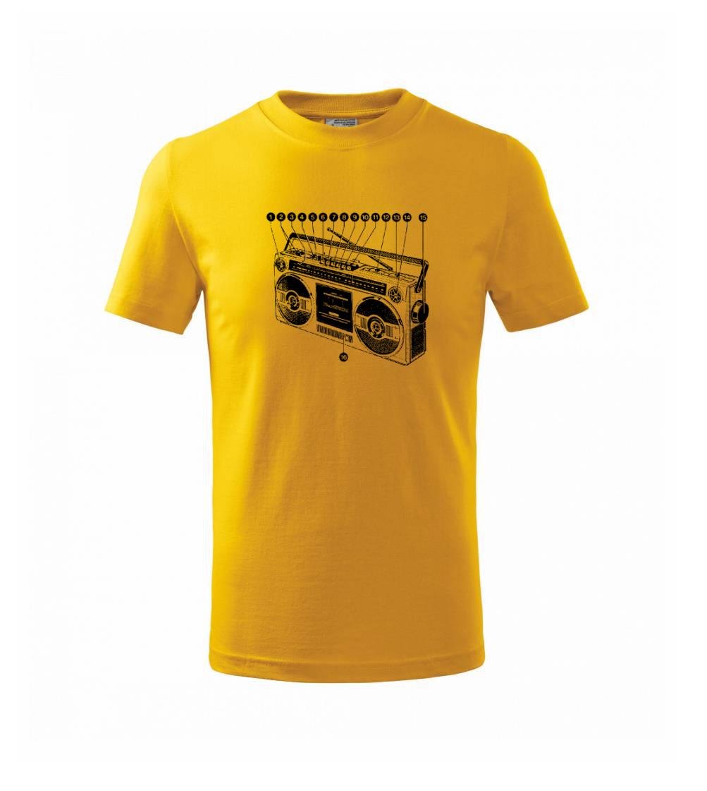 Nákres starý magnetofón