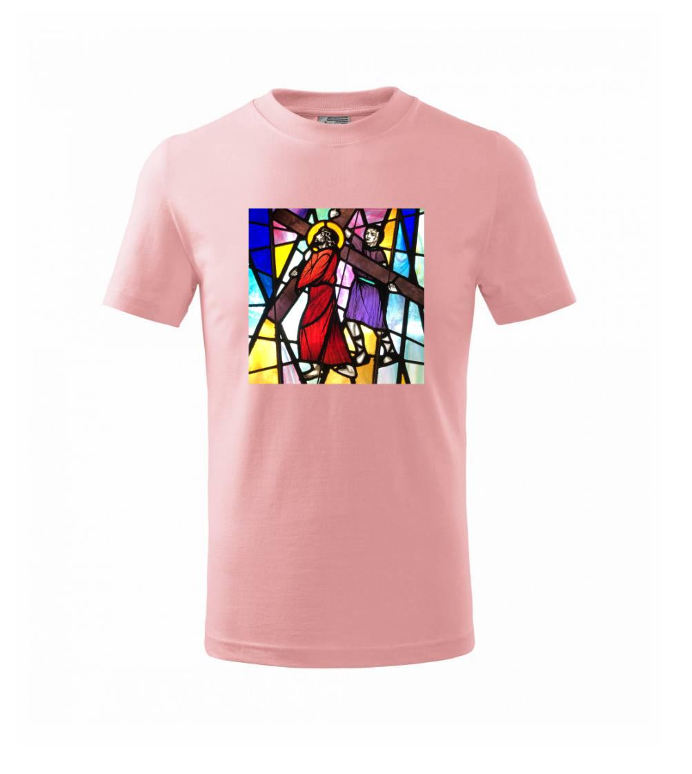 Vitráž - Ježiš a kríž Vitráž - Ježiš a kríž