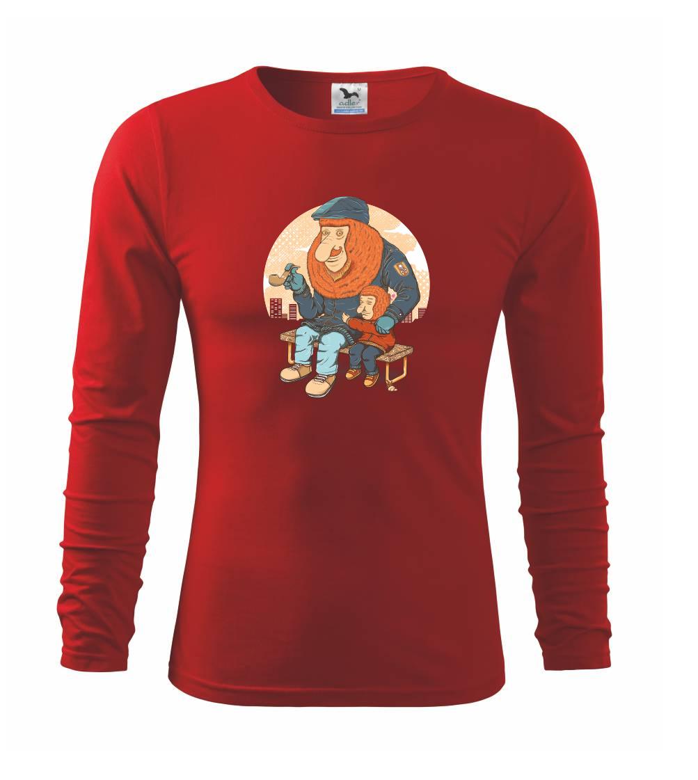 Tričká so zvieratami - Kahau nosatý - Tričko detské Long Sleeve