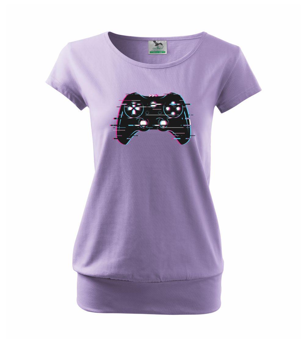 Tričká pre ajťákov - Gamer - gamepad barevný - Voľné tričko city