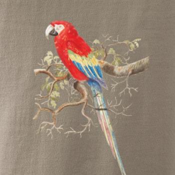 Papagáj  na listnatom strome