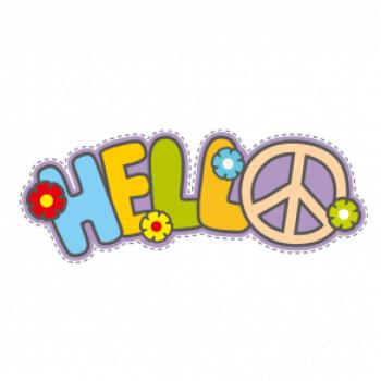 Hello hippie symbol