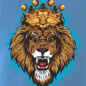 Lev kreslený s korunou