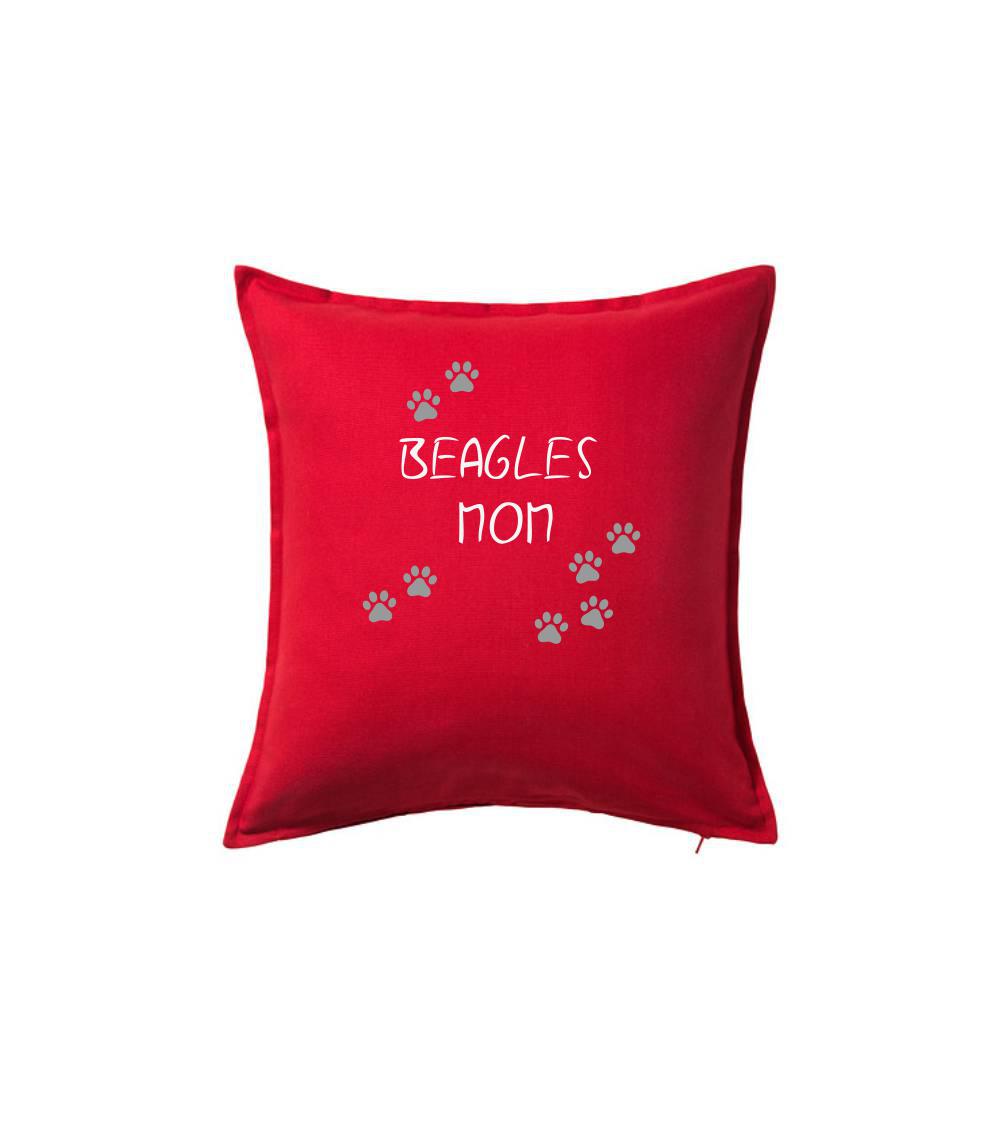 Bígl na tričku - Beagles mom (Bígl) (Reflexné labky) - Vankúš 50x50