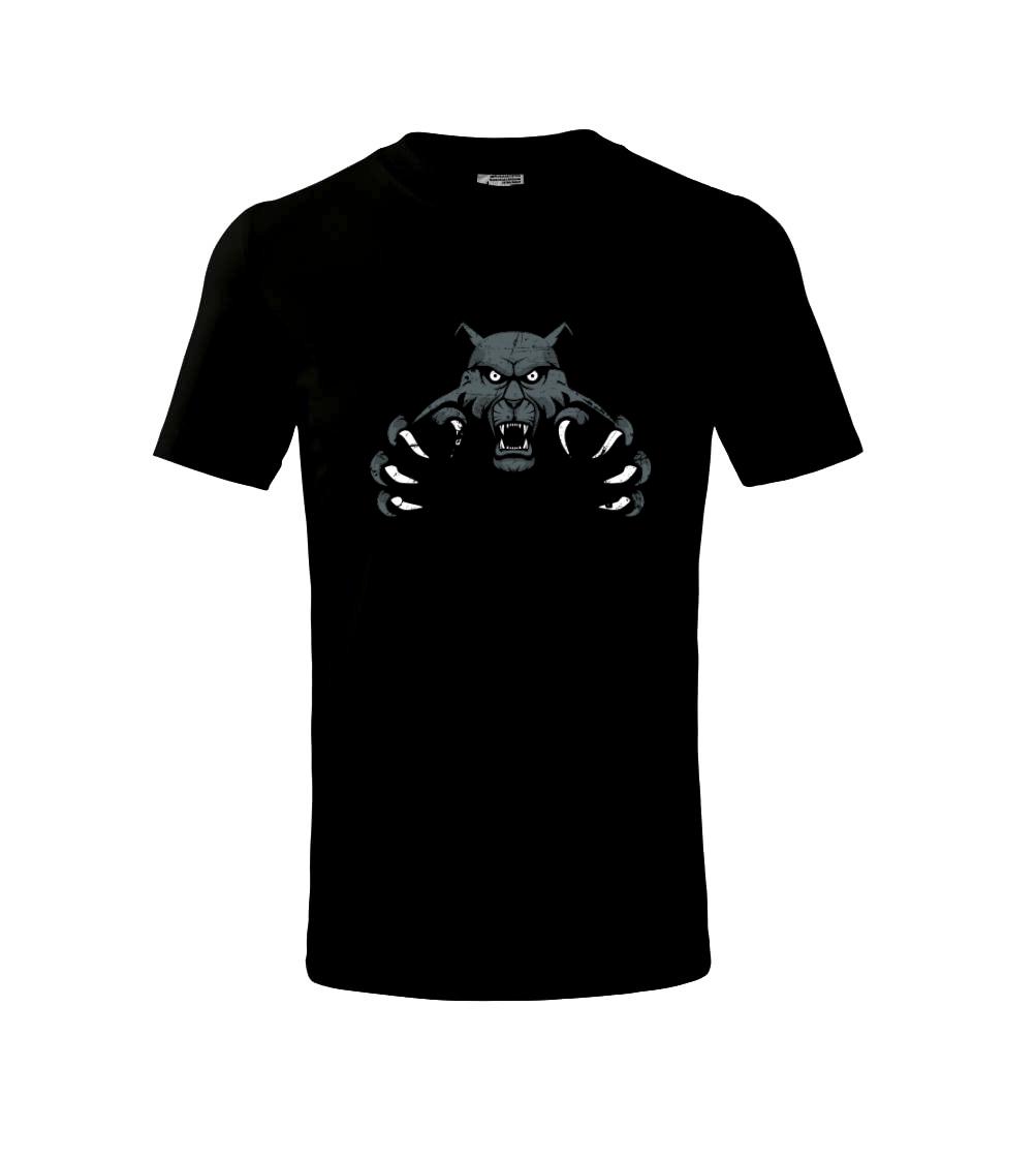 Tričká s potlačou zvierat - Black Panther - Tričko detské bavlnené