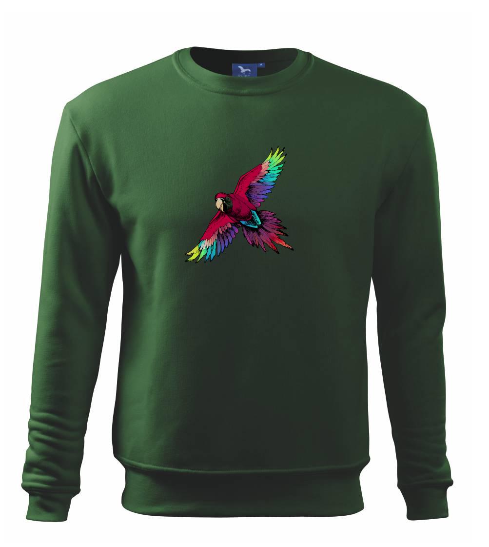 Papagáj kreslený letiaci