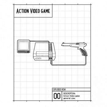 Nákres videohra so zbraňou Nákres videohra so zbraňou