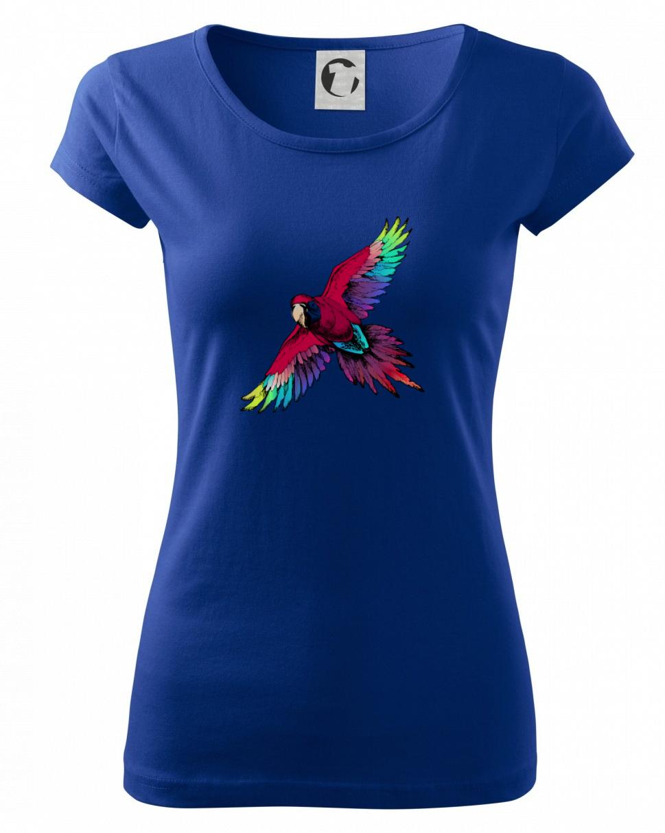 Papagáj kreslený letiaci Papagáj kreslený letiaci