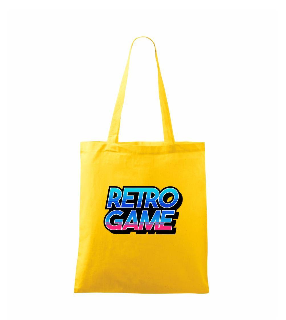 Retro game nápis farebný