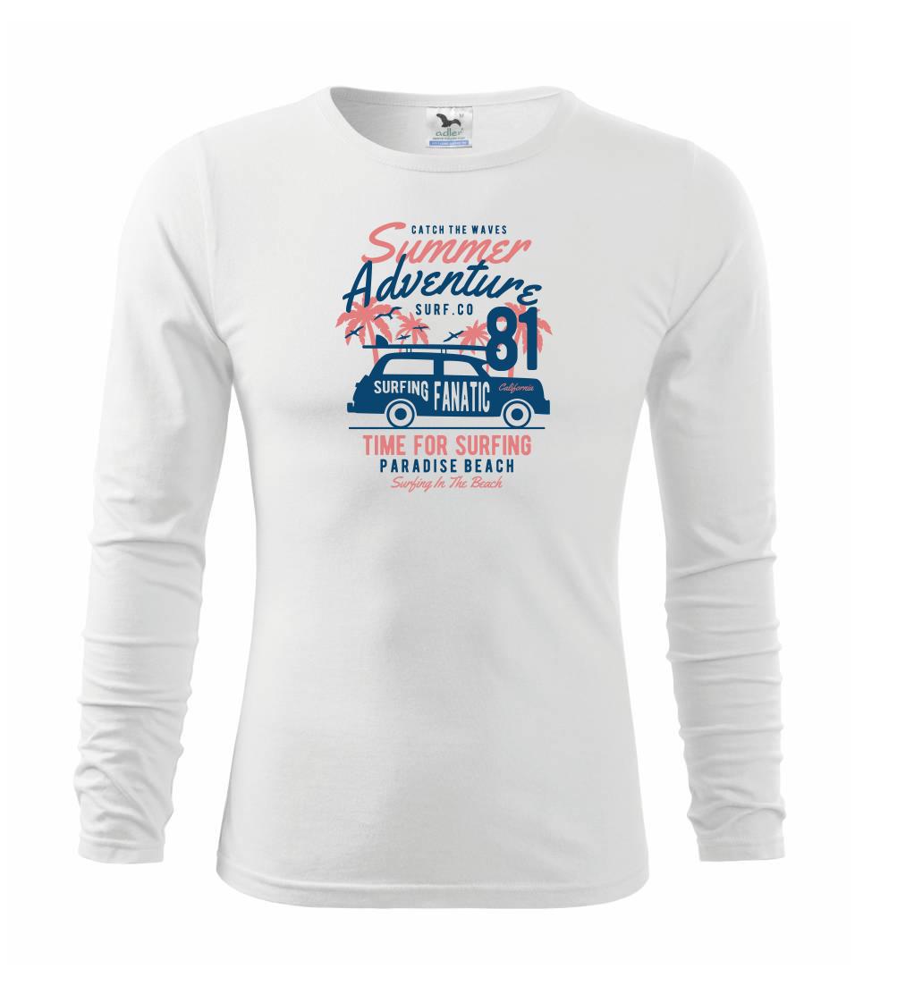 Surferske tričká - Summer Adventure - Tričko detské Long Sleeve