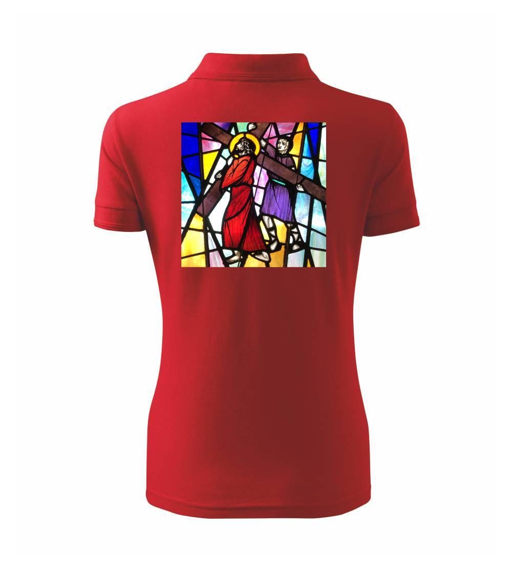 Vitráž - Ježiš a kríž Vitráž - Ježiš a kríž