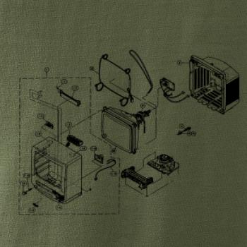 Nákres starý CRT televízor