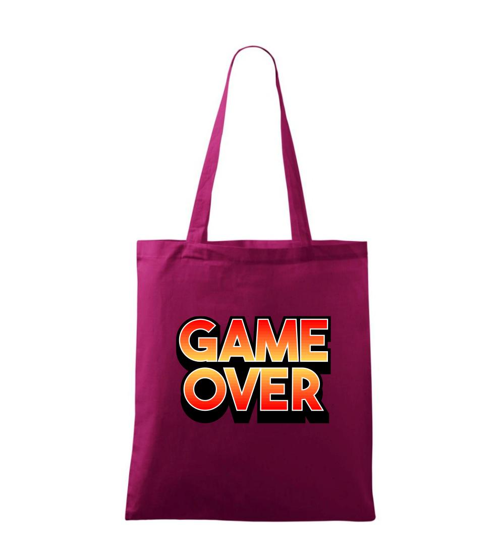 Tričká pre ajťákov - Game over - nápis farebný - Taška bavlnená