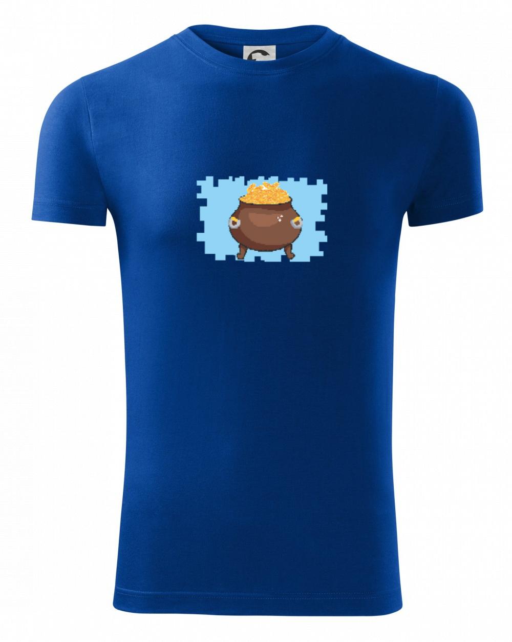 Tričká pre ajťákov - Gamer - stará hra - hrniec zlata - Viper FIT - Pánske zúžené tričko