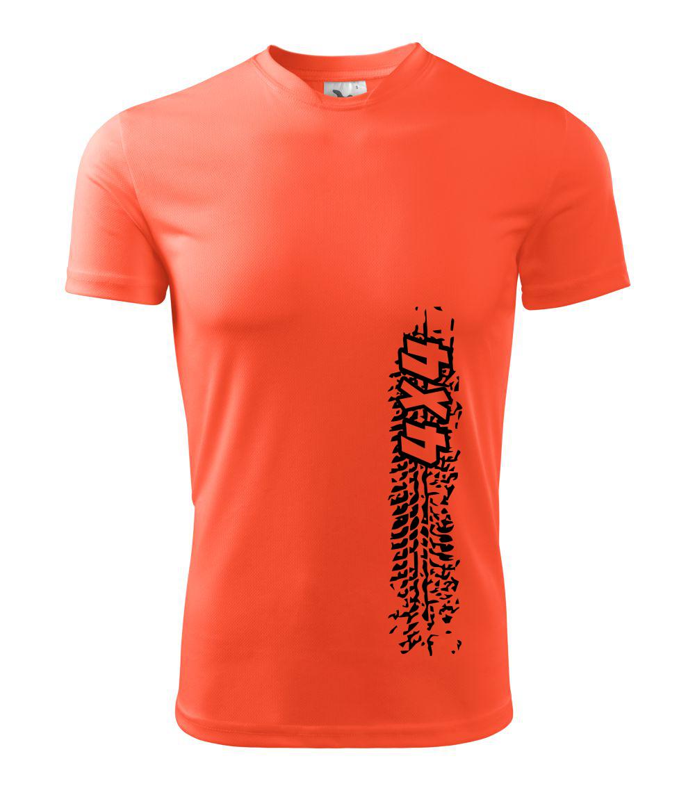 Auto tričká - Pneu stopa 4x4 - Pánske tričko Fantasy športové