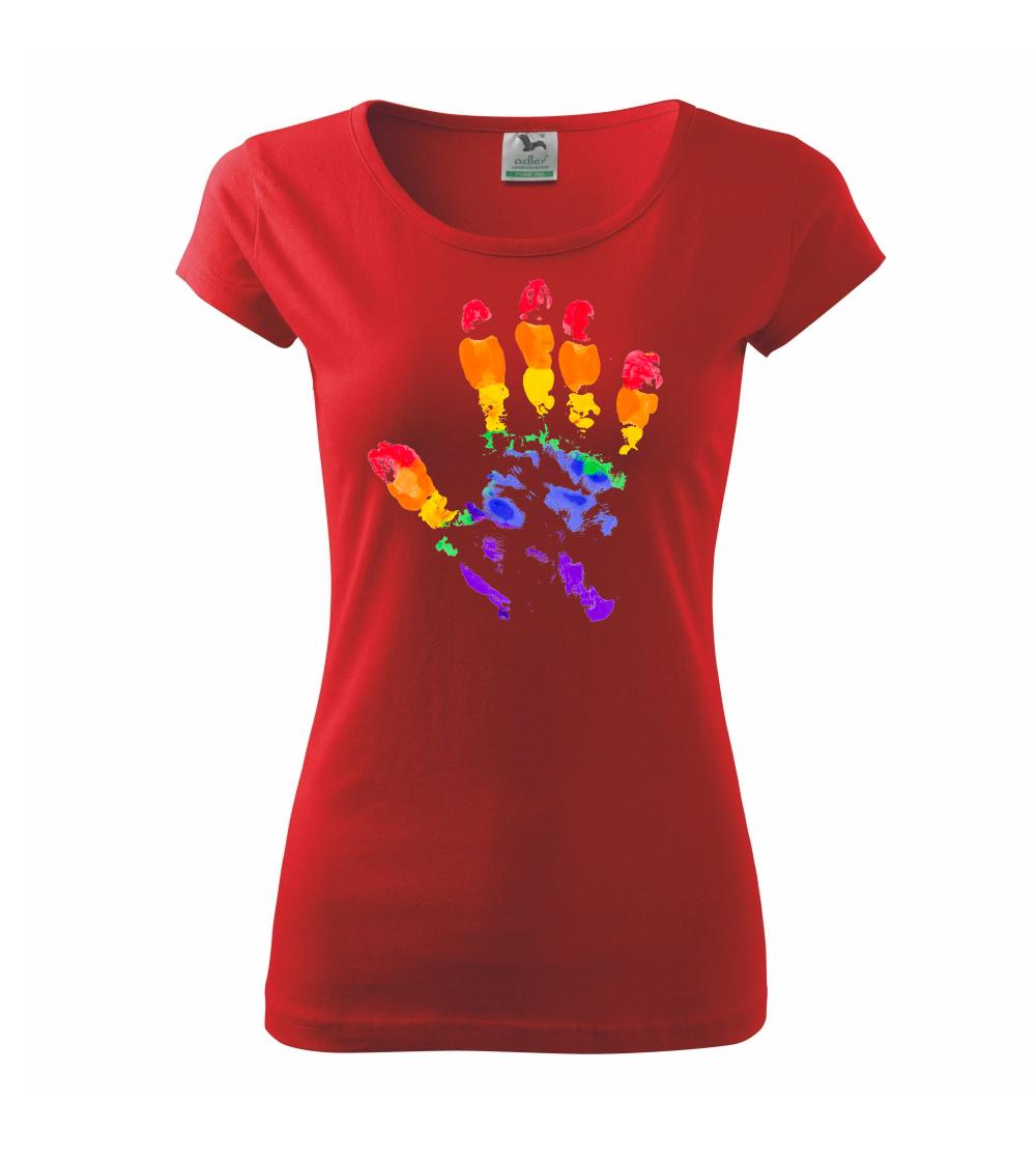 LGBT hand print LGBT hand print