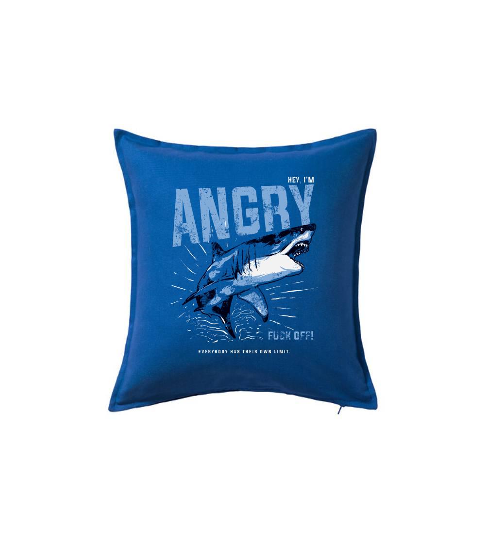 Tričká s potlačou ryby - Shark angry - Vankúš 50x50