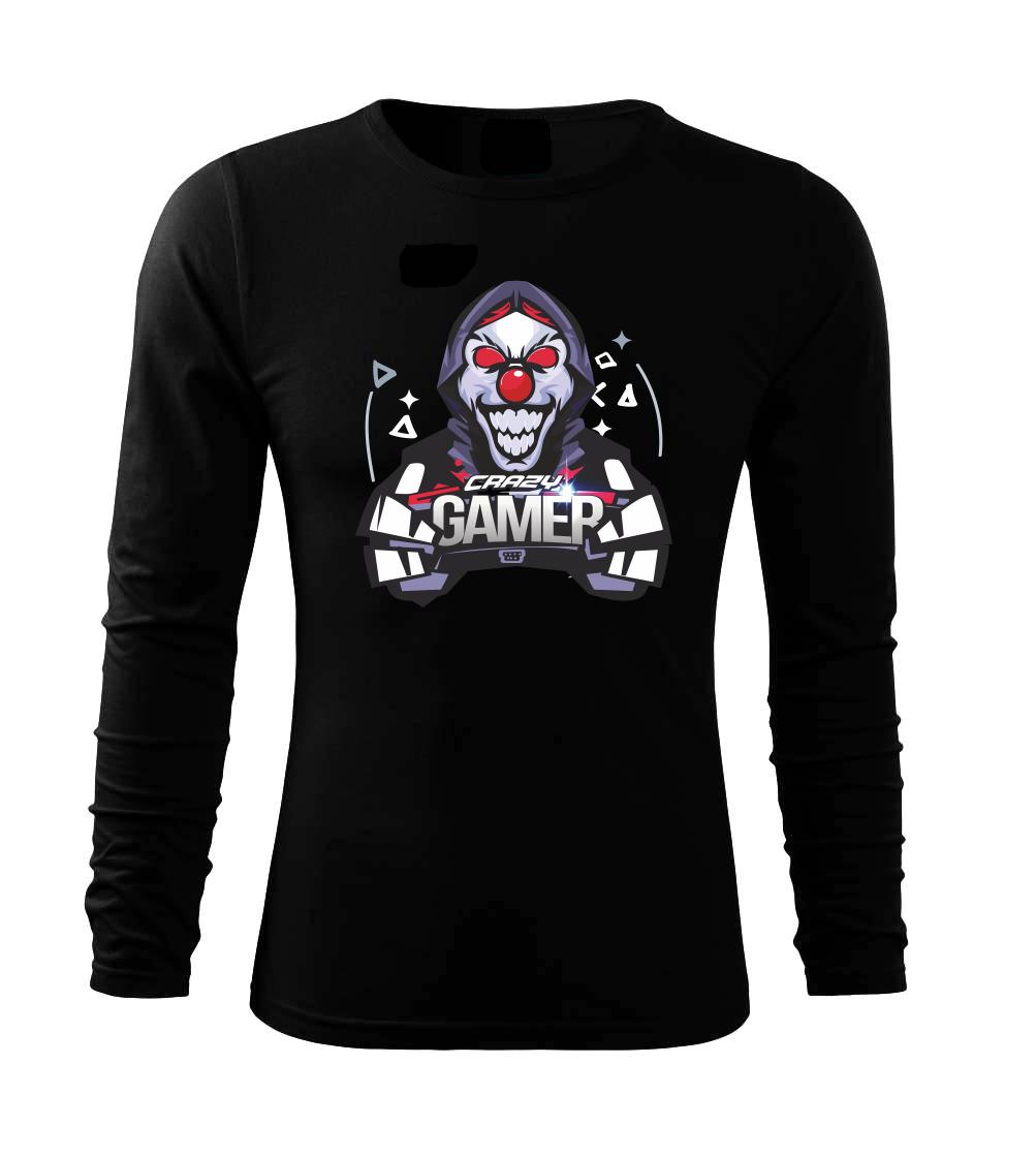 Tričká pre ajťákov - Americký vojak s vlajkou - Tričko s dlhým rukávom FIT-T long sleeve
