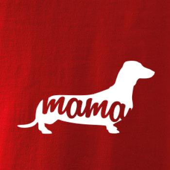 Jazvečík krátkosrstý mama obrys