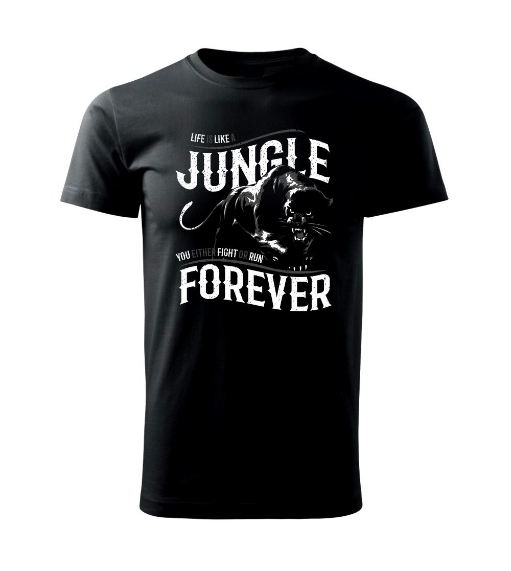 Tričká so zvieratami - Panther jungle - Klasické pánske tričko vyššej gramáže