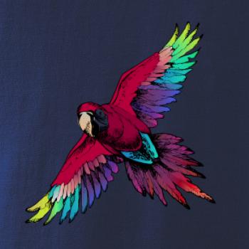 Papagáj kreslený letiaci