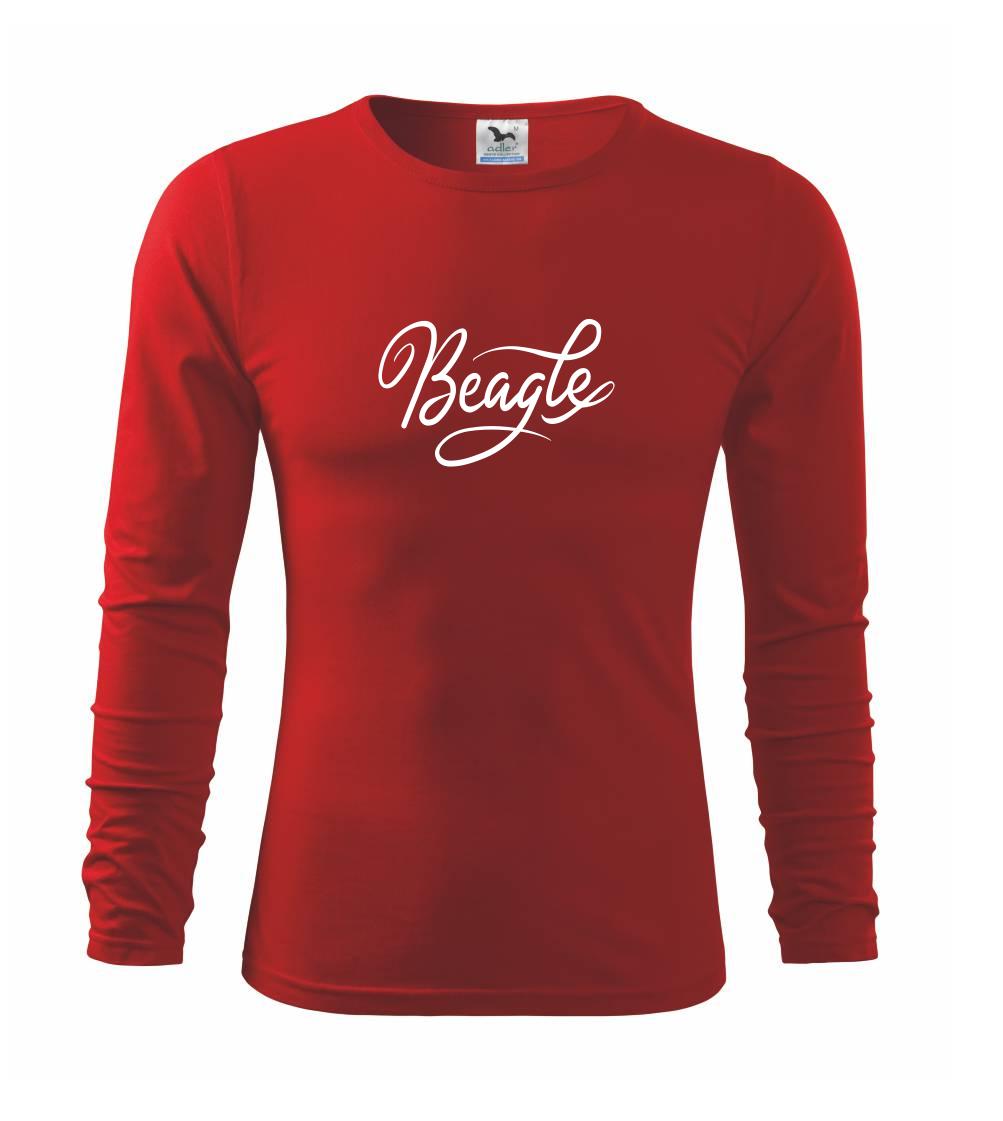 Bígl na tričku - Beagle - nápis okrasný - Tričko detské Long Sleeve