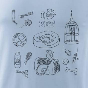 I love my pet - kreslený obrázok