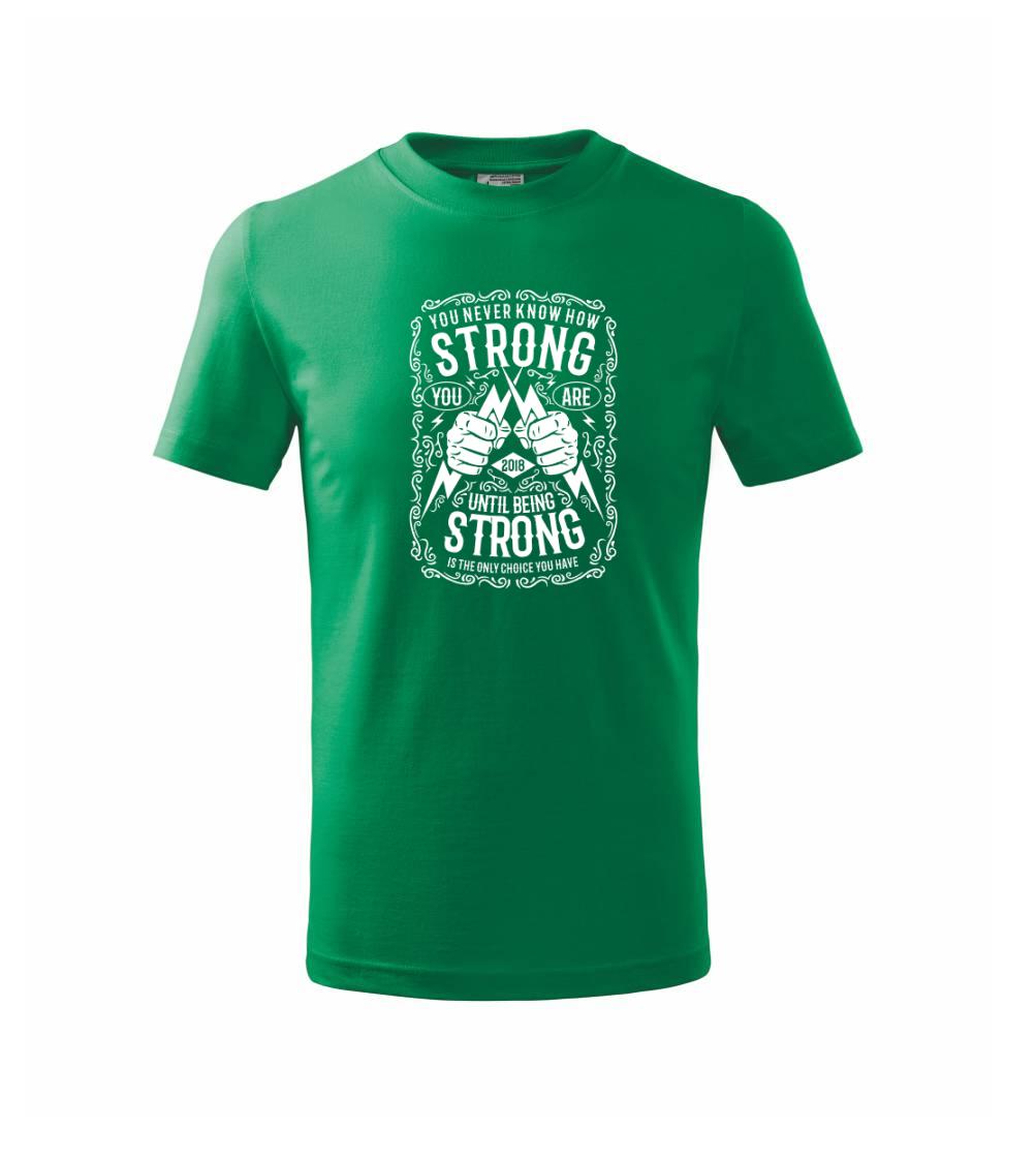 Posilňovani - Strong - Tričko detské bavlnené