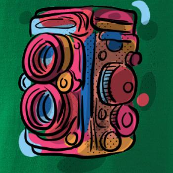 Foťák farebný - dve šošovky