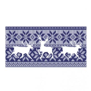 Jeleň vo vianočnom vzore Jeleň vo vianočnom vzore