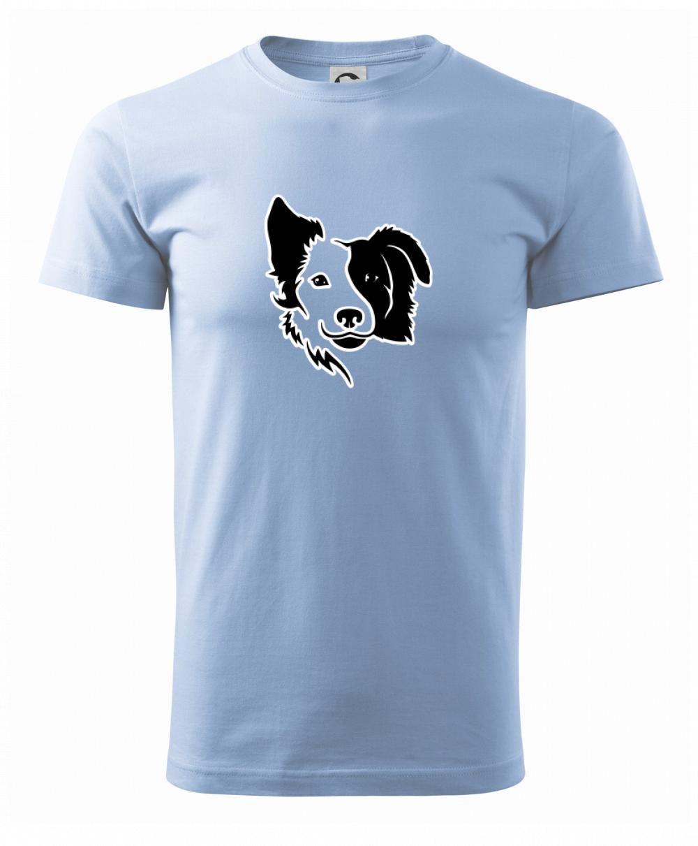 Border kólia obrys hlavy Border kólia obrys hlavy