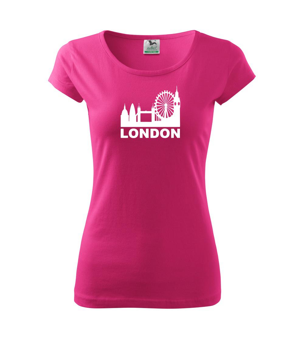 Tričká Anglicko - London Silueta - Dámske tričko Pure