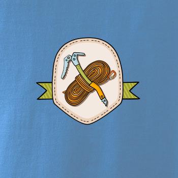 Horolezecké lano a cepín