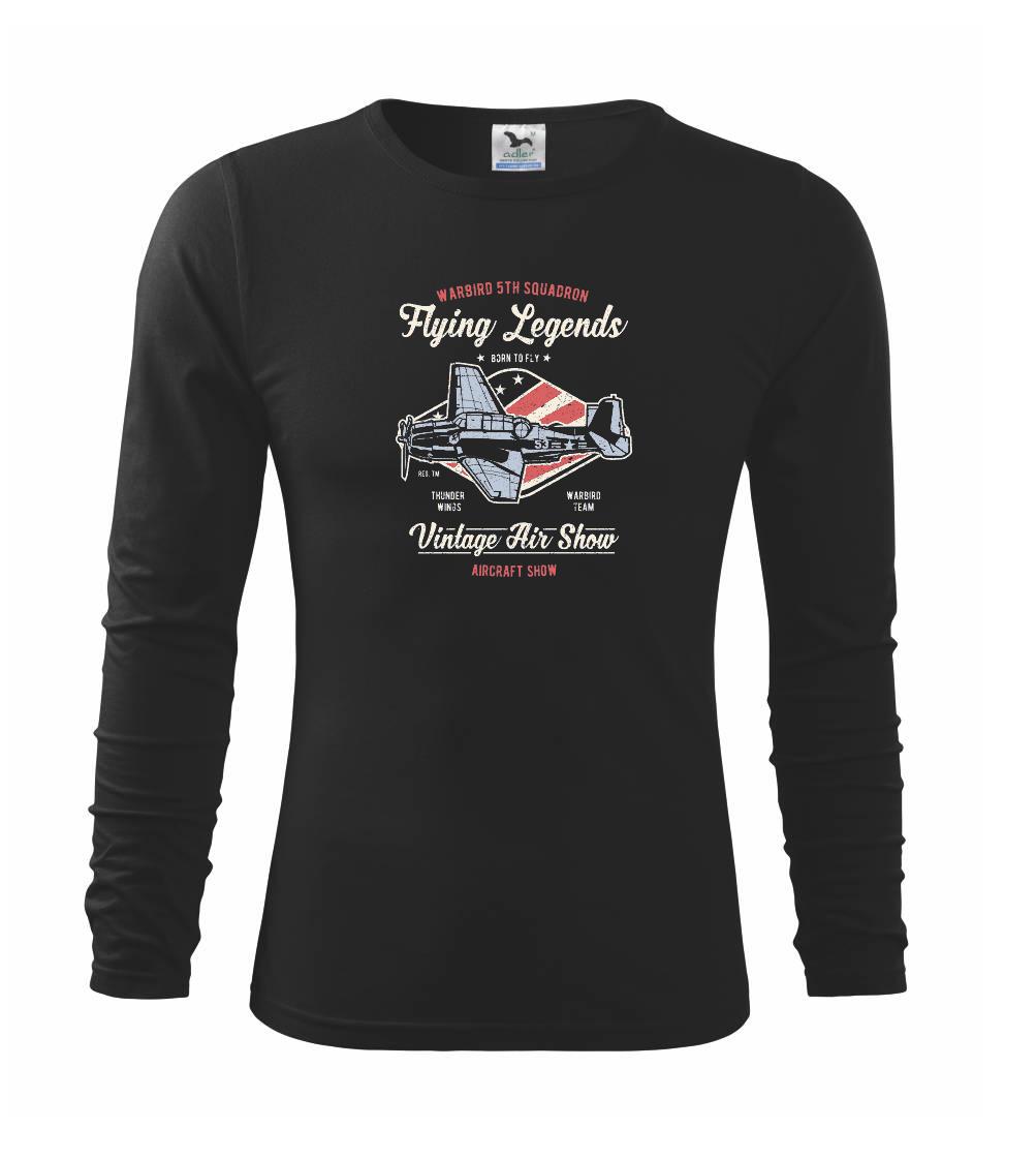 Vojenská tričká s potlačou - Flying Legends - Tričko detské Long Sleeve