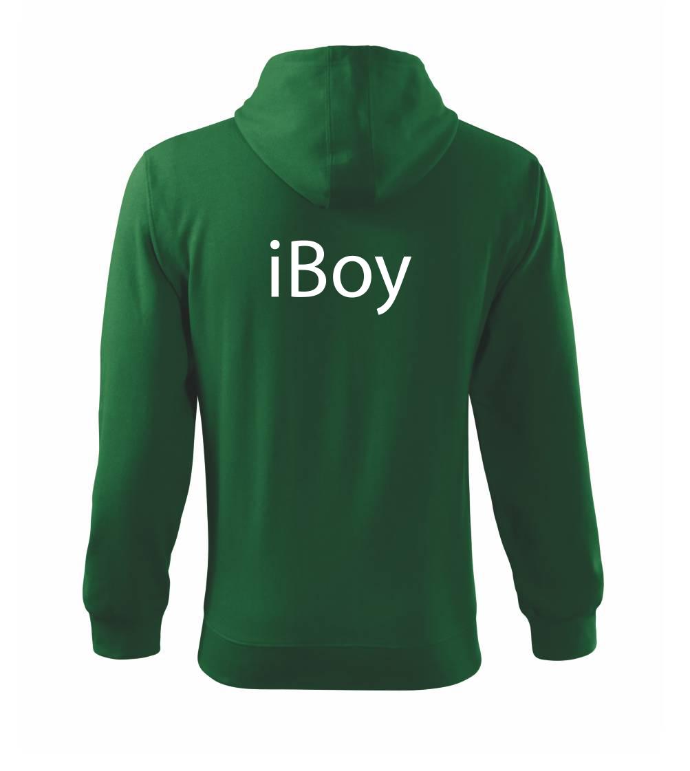 Tričká pre ajťákov - iBoy - Mikina s kapucňou na zips trendy zipper