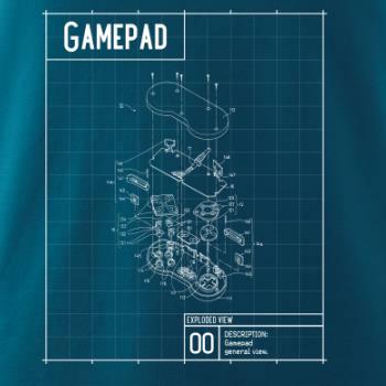 Nákres Gamepad rozobratý