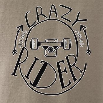 Crazy skateboard rider