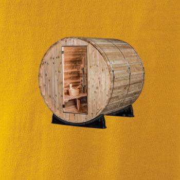 Vonkajšia sauna z boku Vonkajšia sauna z boku
