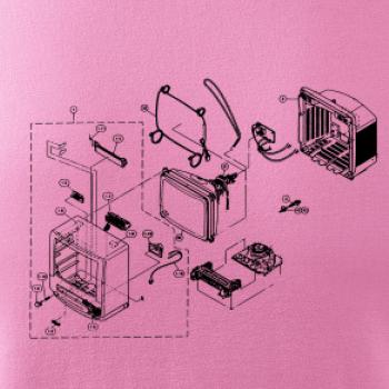 Nákres starý CRT televízor