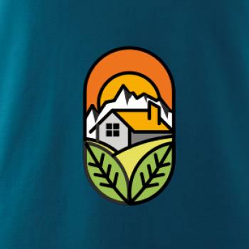 Chalupa pri západe slnka Chalupa pri západe slnka